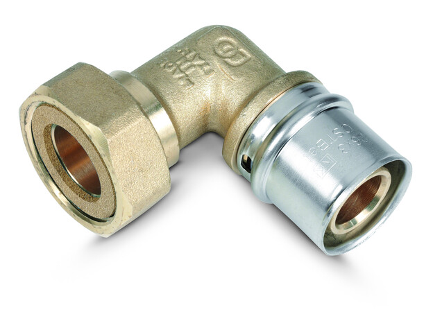 Coude à sertir 16 x 3/4" femelle à écrou tournant – SYSTEMPEX V