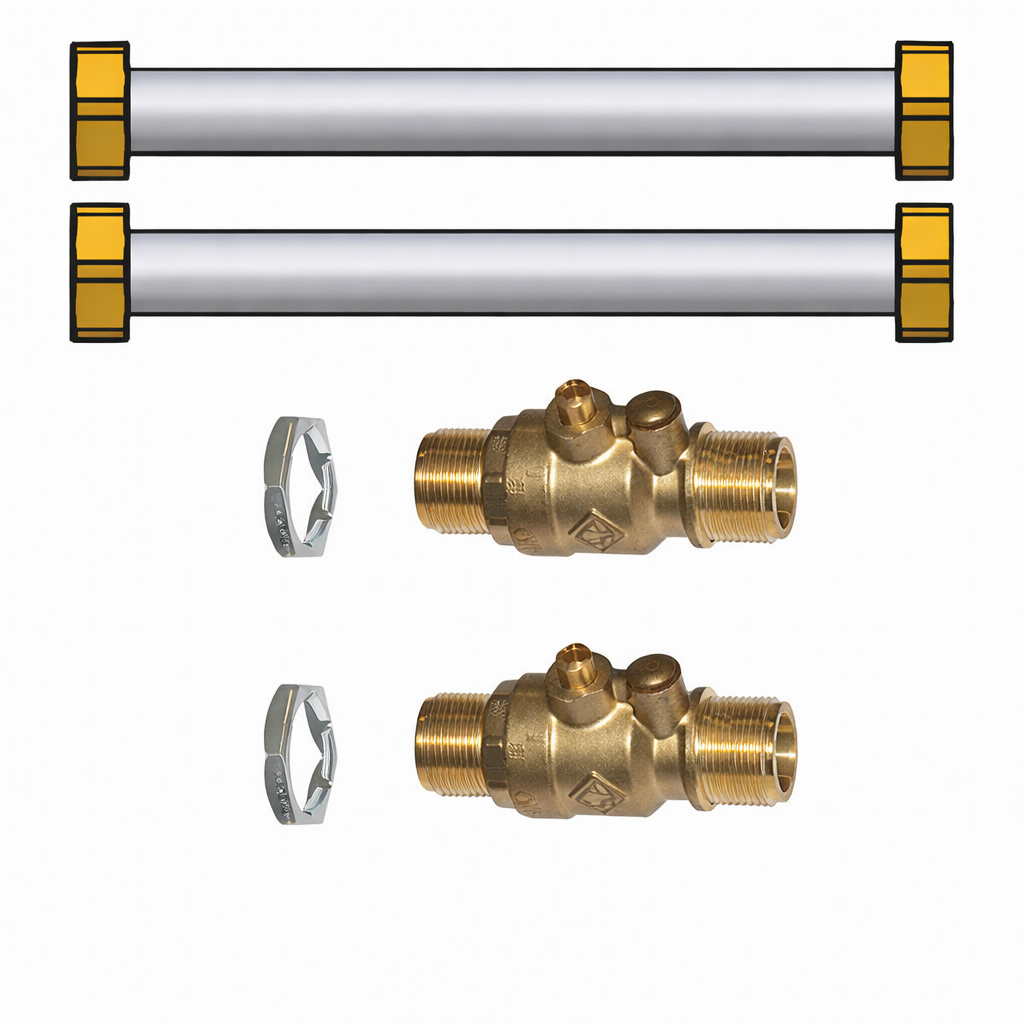 Kit vanne 3 voies sur platine pour chaudière Oertli