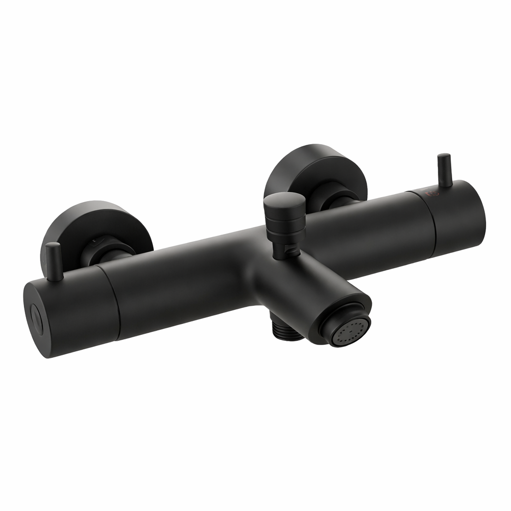 Mitigeur bain/douche thermostatique Cocoon Black – Noir mat