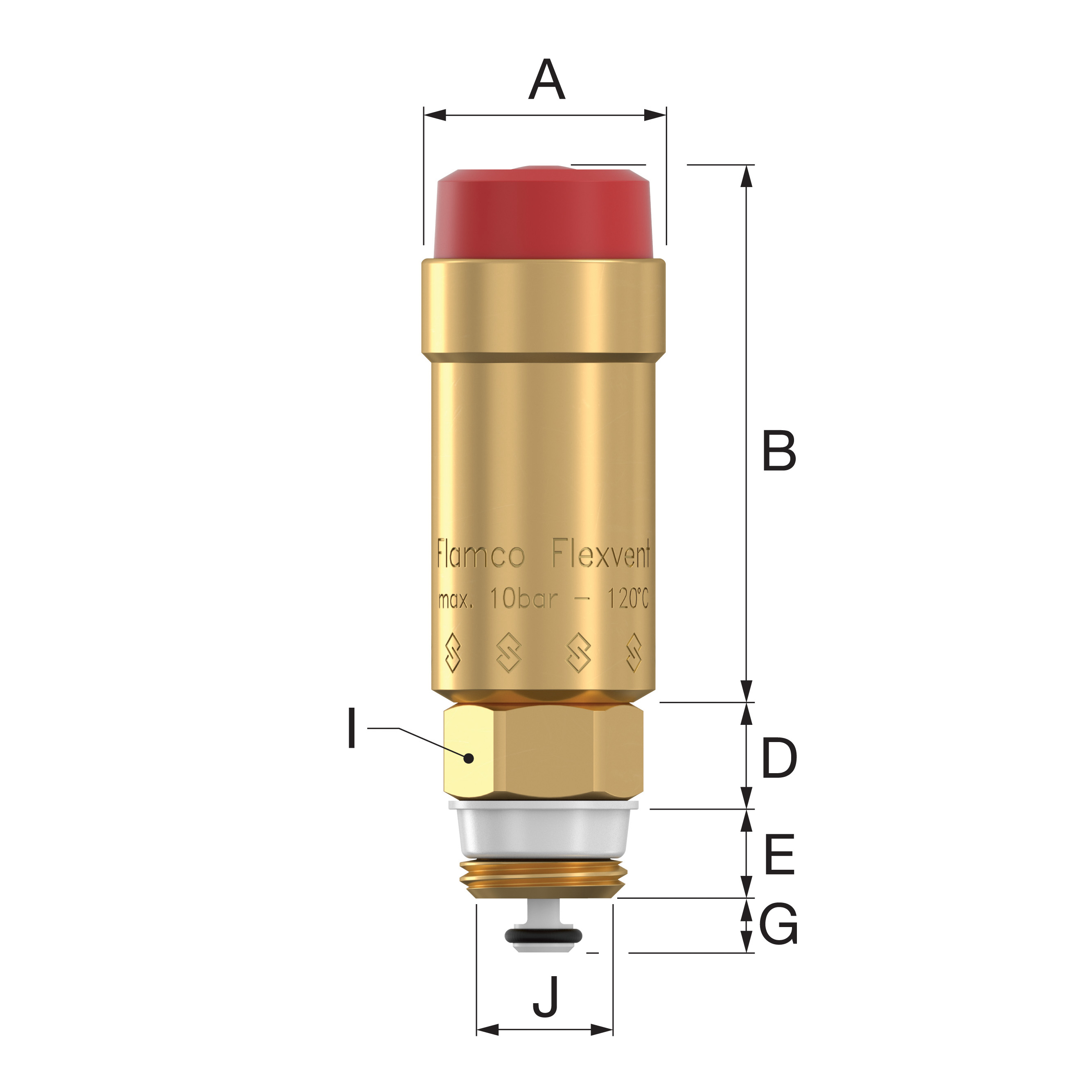 Purgeur d’air automatique Flamco Flexvent G 1/2 M