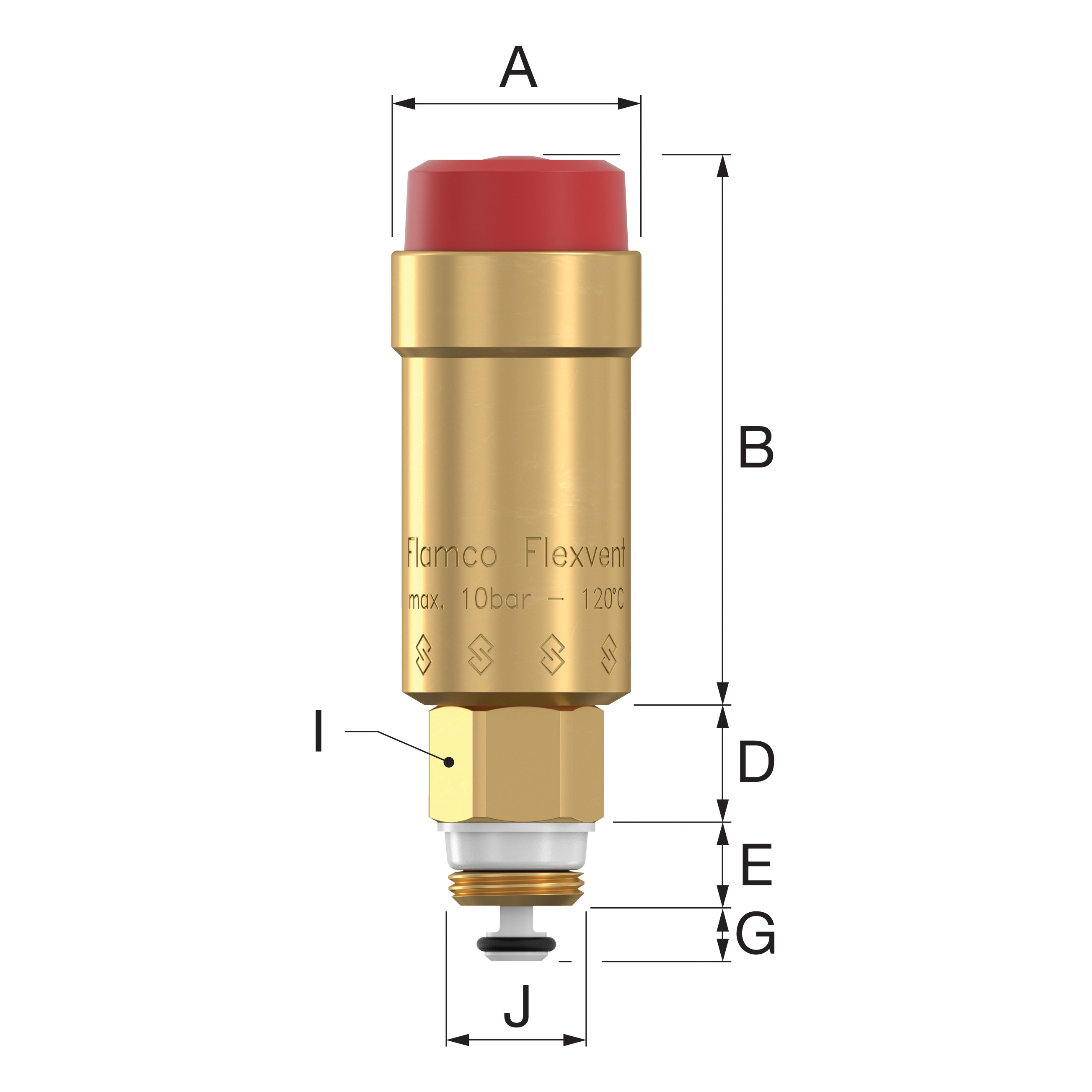 Purgeur d’air automatique Flamco Flexvent G 3/8 M