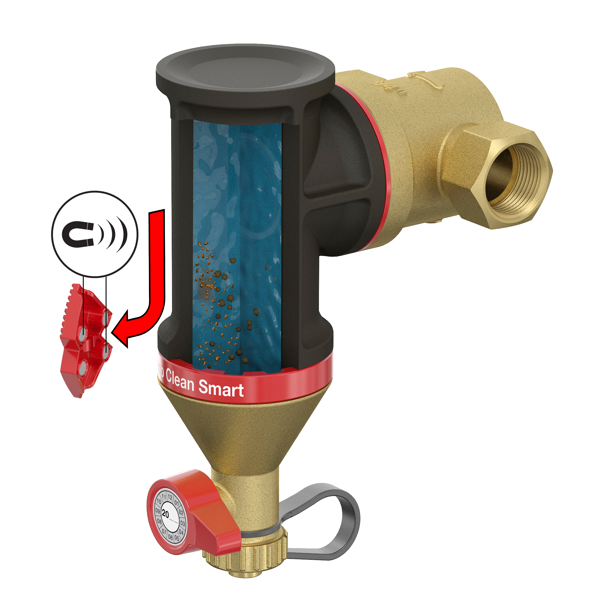 Séparateur de boues magnétique Flamco Clean Smart 1 pouce